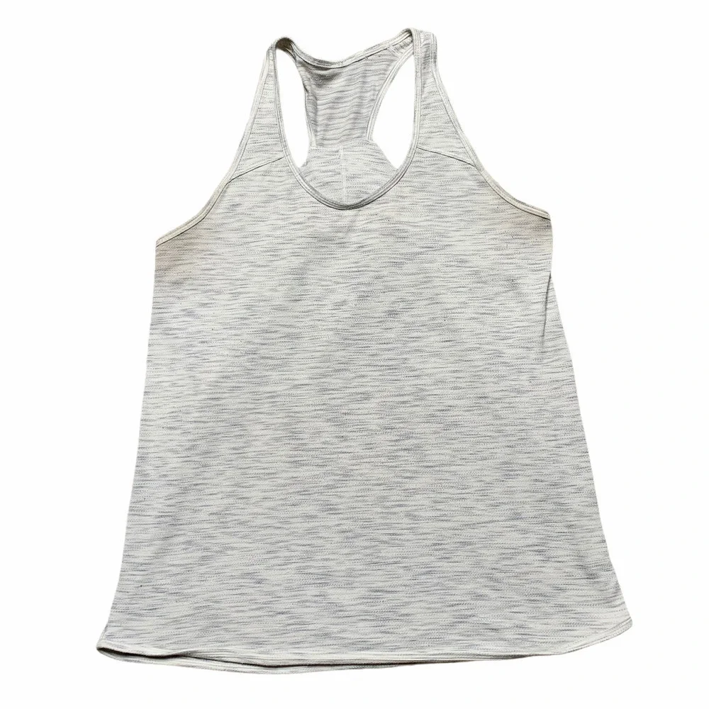 Lululemon Heathered Gray Tank Tops Racerback Shirt - Picture 1 of 5